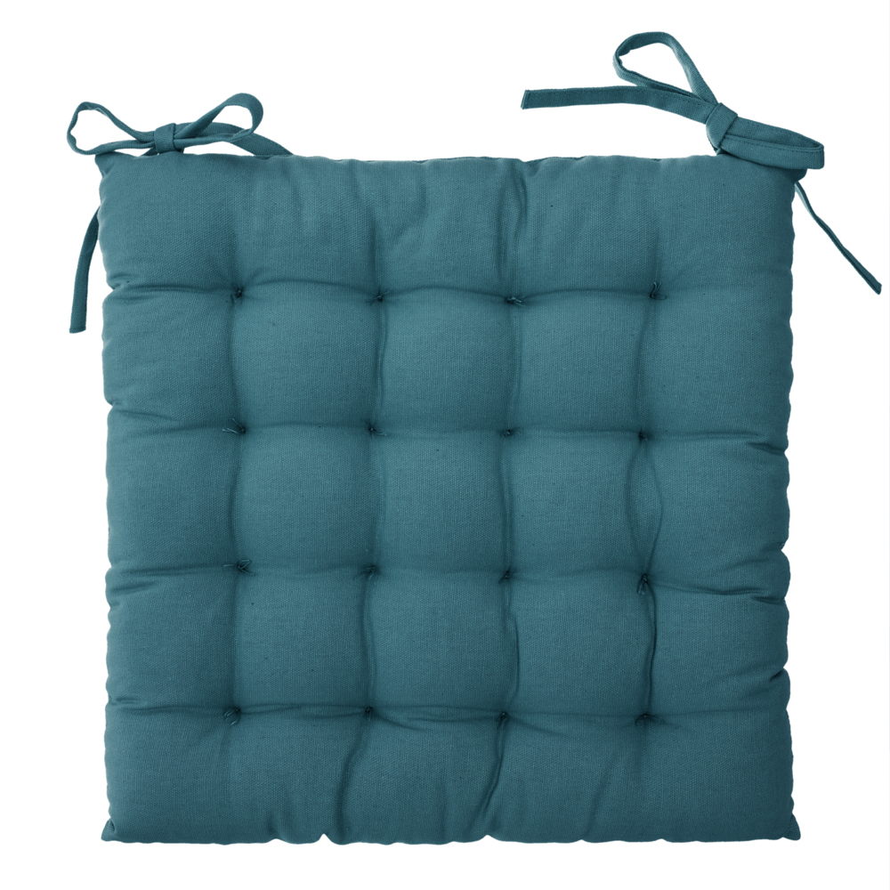 Coxim OTTO azul petróleo 38x38cm