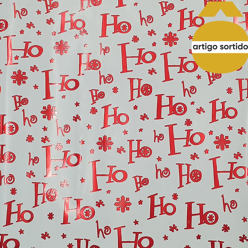Rolo papel de embrulho decora&ccedil;&atilde;o natal&iacute;cia 70x200cm