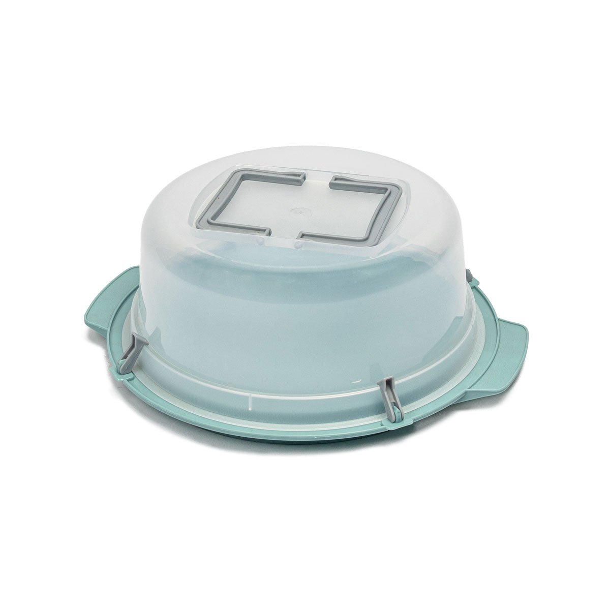 Boleira azul com tampa para transporte 36cm