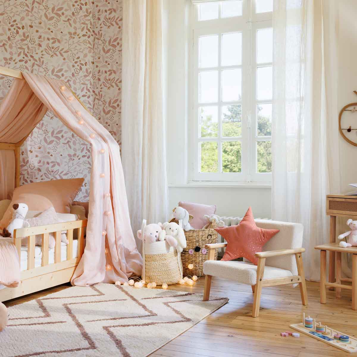 Poltrona BASILE boucl&eacute; cru