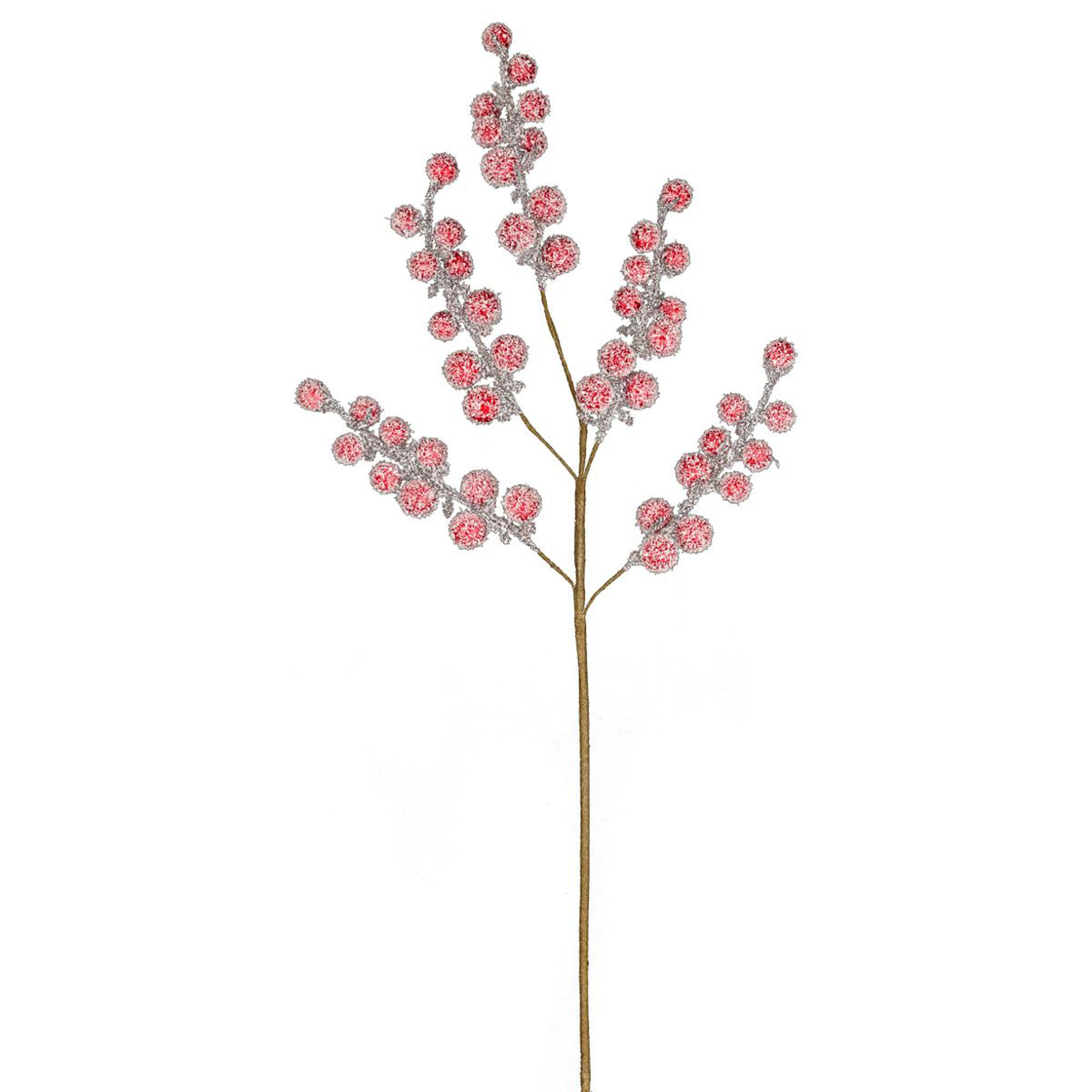 Haste com bagas vermelhas 52cm
