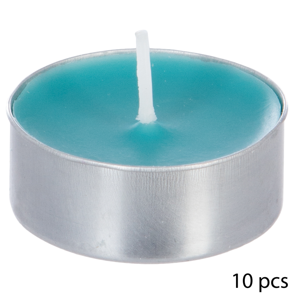 Conjunto de 10 velas perfumados tealights côco,  Conjunto de 10 velas perfumados tealights côco