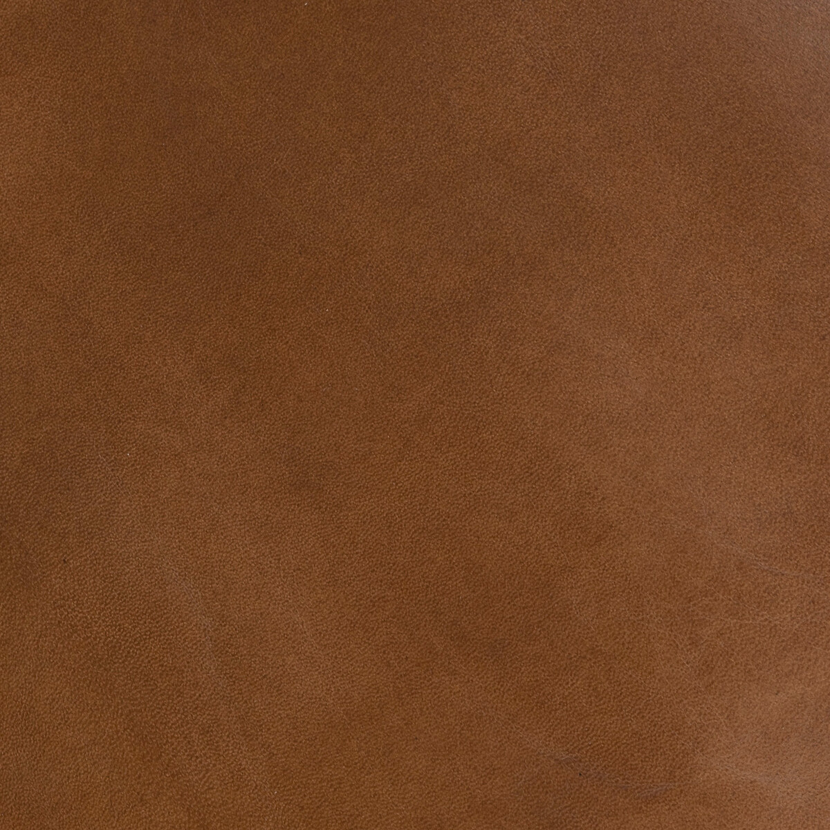 Pufe redondo em couro castanho gaj