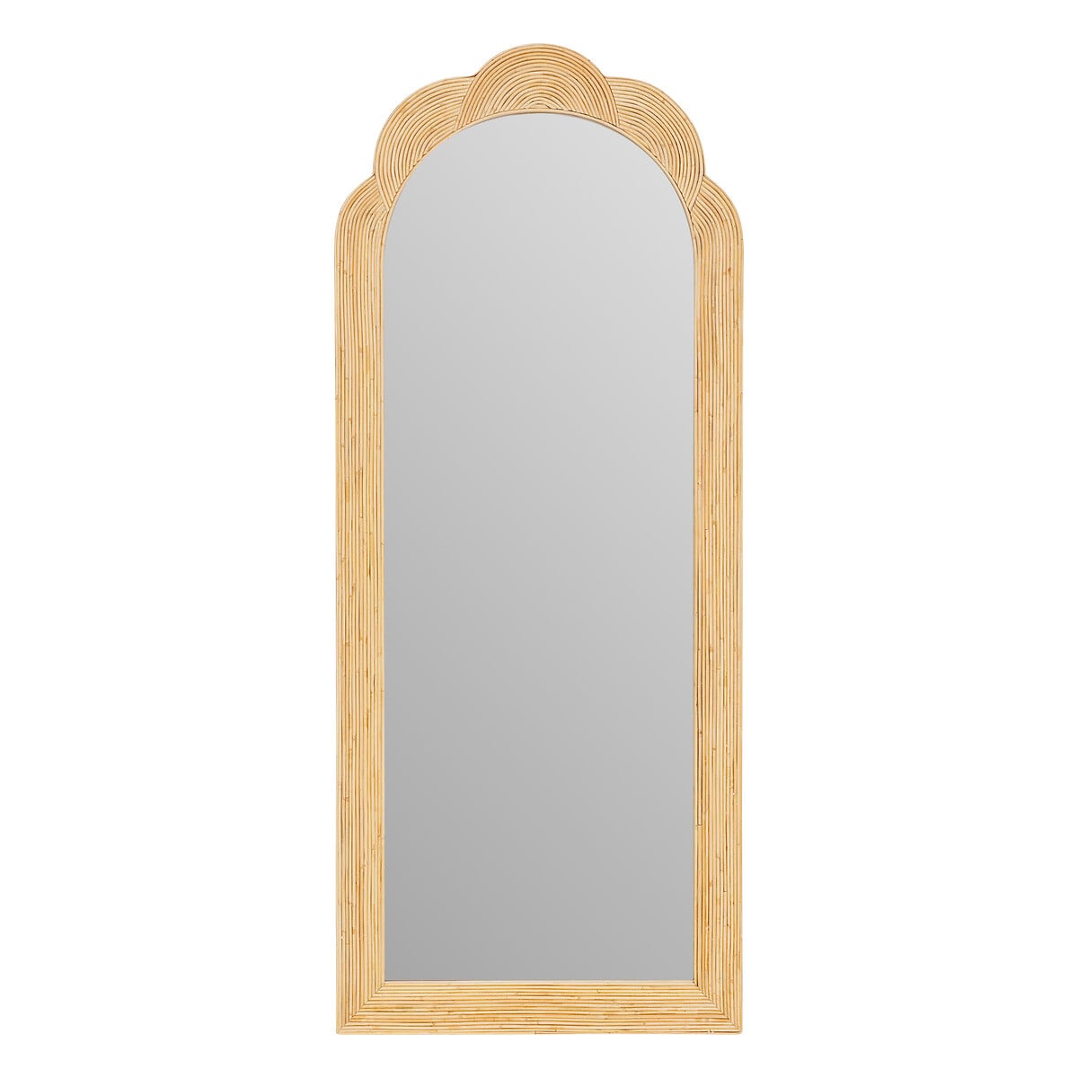 Espelho de parede ARCH bege em rattan 170cm