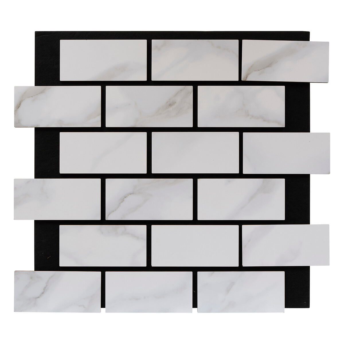 Painel decorativo efeito m&aacute;rmore CLINT cinza 61x69cm