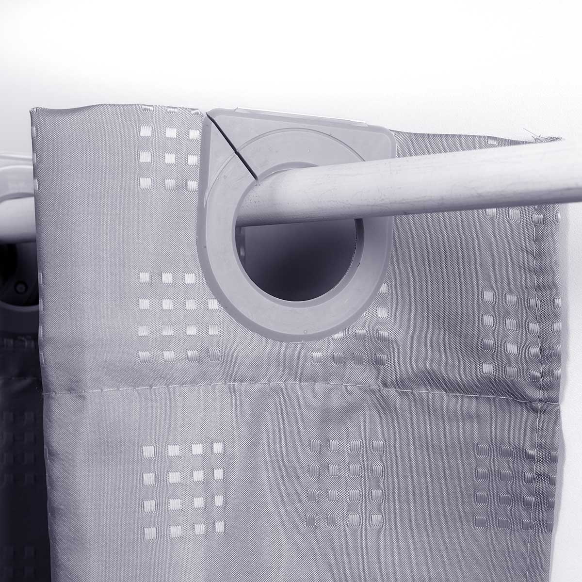 Cortina De Banho Cinza 180x200cm