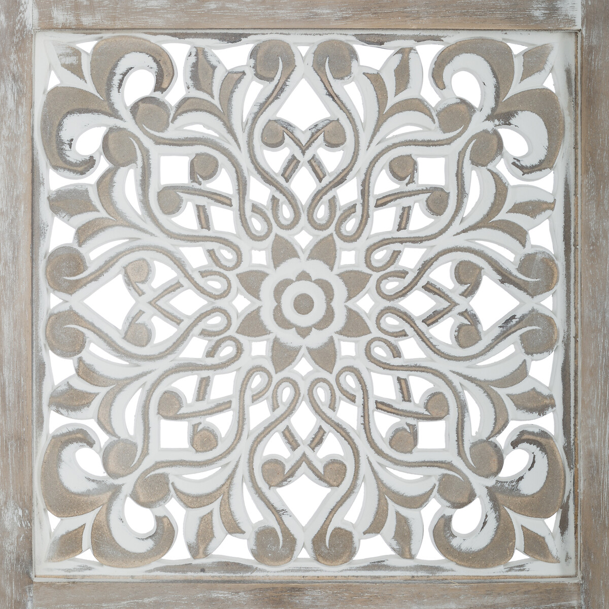 Biombo ETNIK branco com 3 painéis em madeira 169cm,  Biombo ETNIK branco com 3 painéis em madeira 169cm