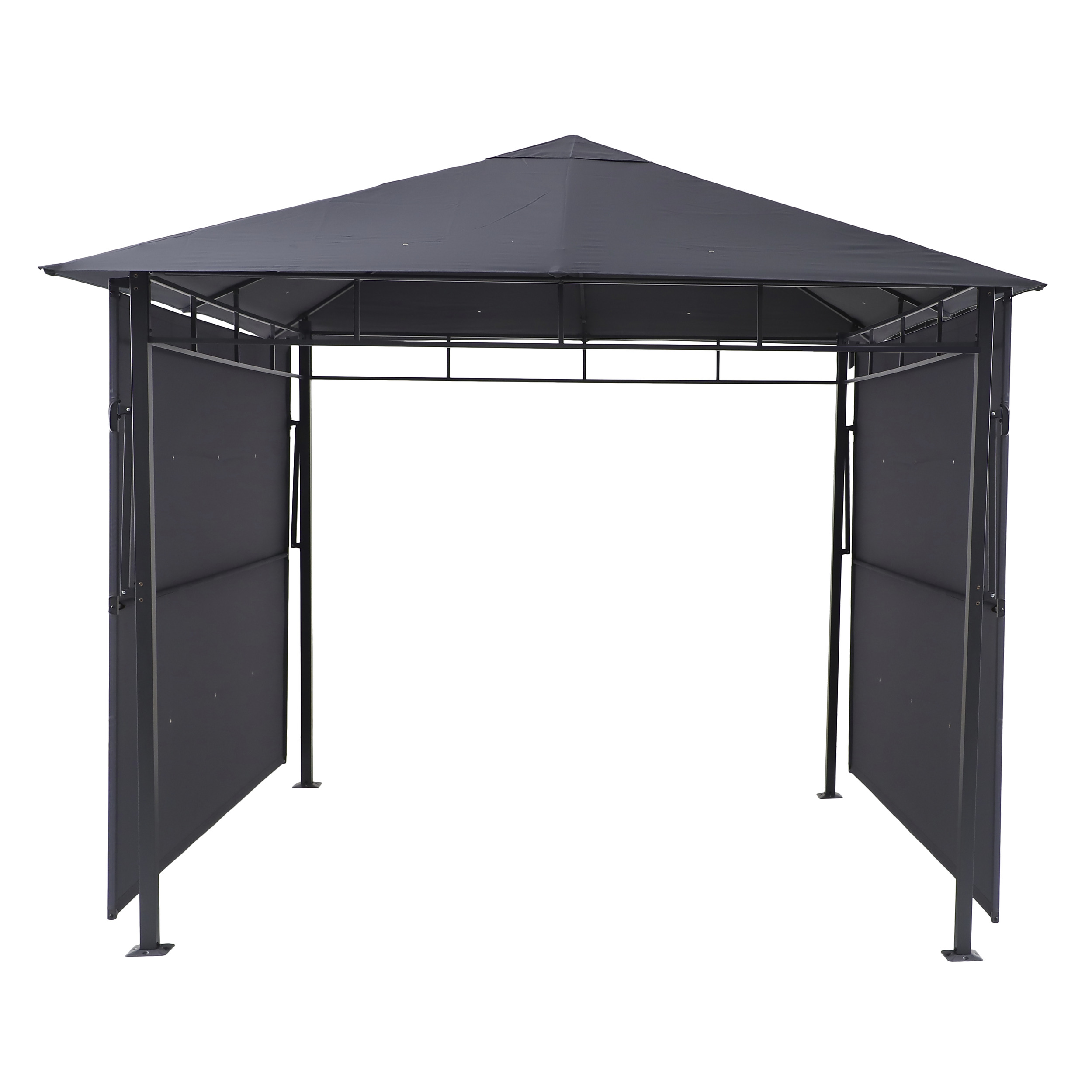 P&eacute;rgola OMELYA ard&oacute;sia com cortinas 3x3m