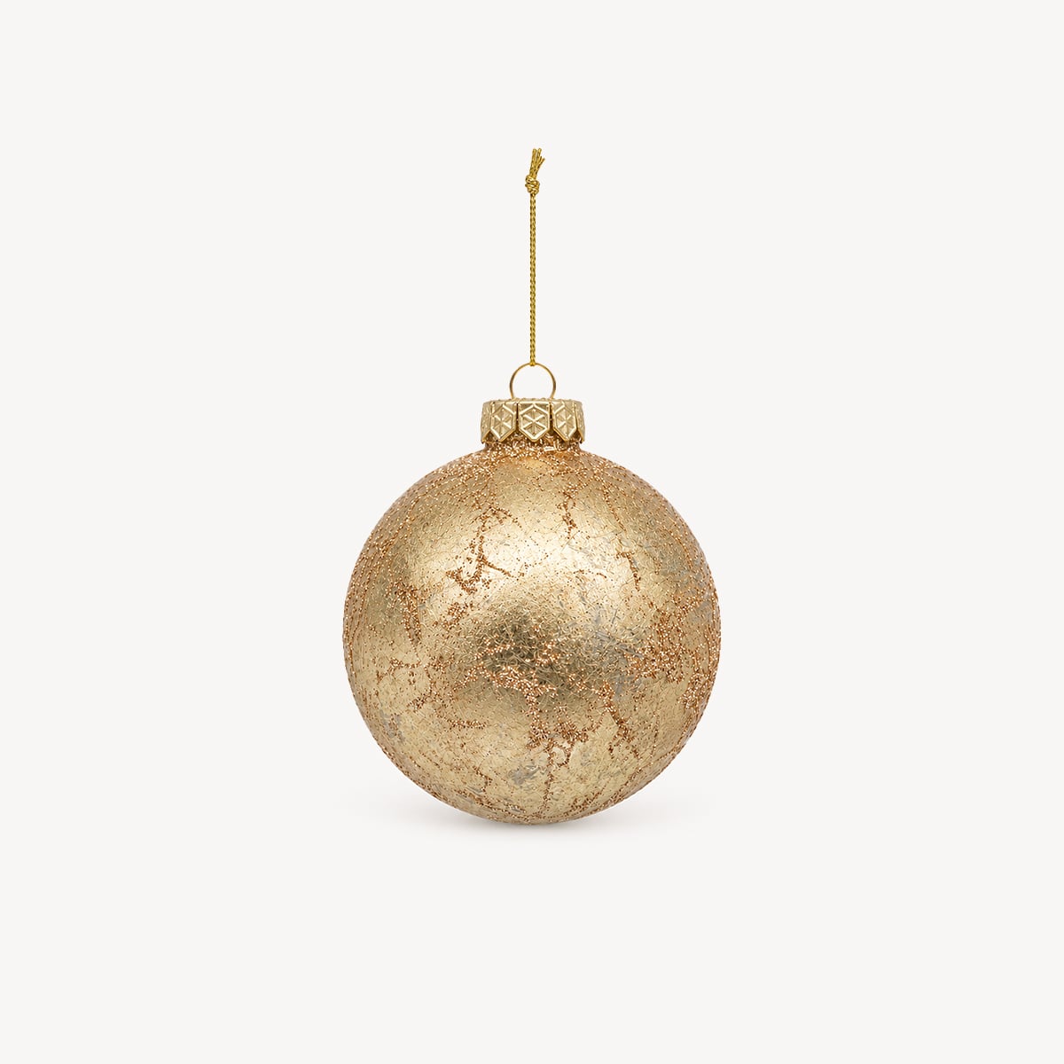 Bola decorativa dourada 10cm