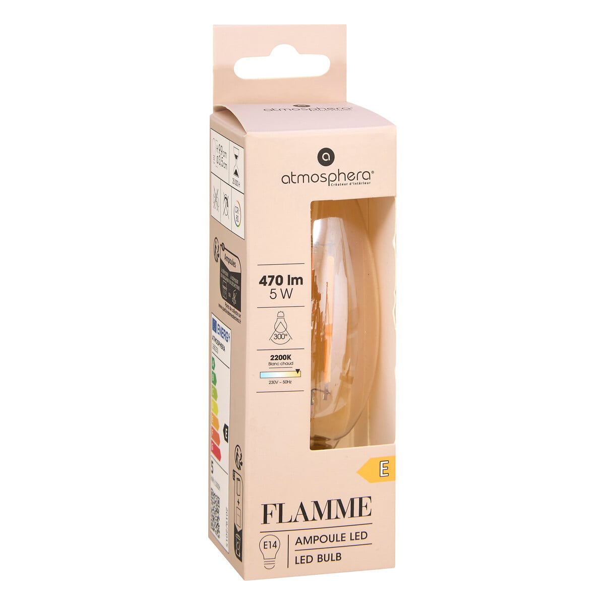 L&acirc;mpada VINTAGE &acirc;mbar led c35 5w