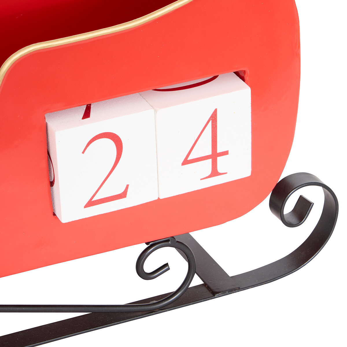 Tren&oacute; do pai natal com calend&aacute;rio do advento 29x12x21cm