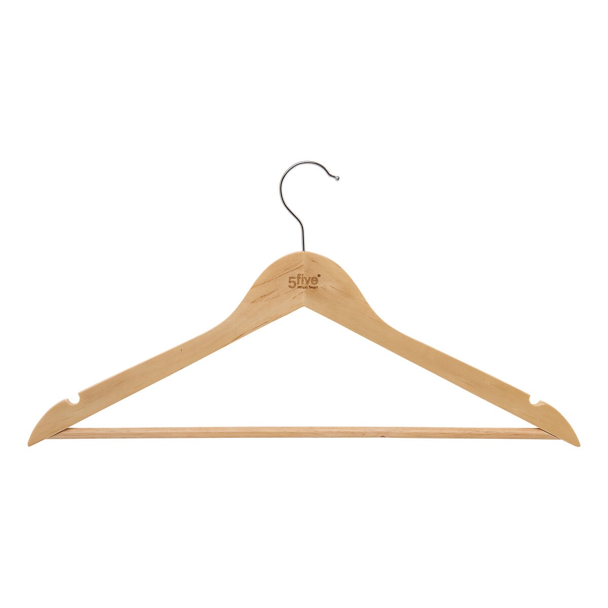 Conjunto de 8 cabides em madeira