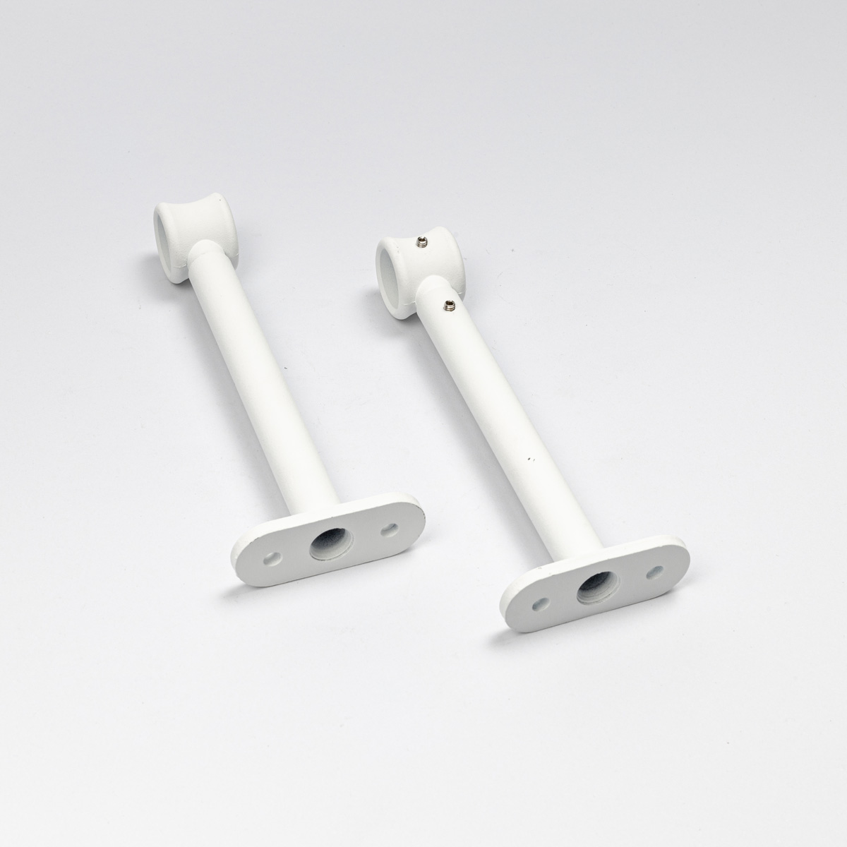 Conjunto 2 suportes branco mate 150mm