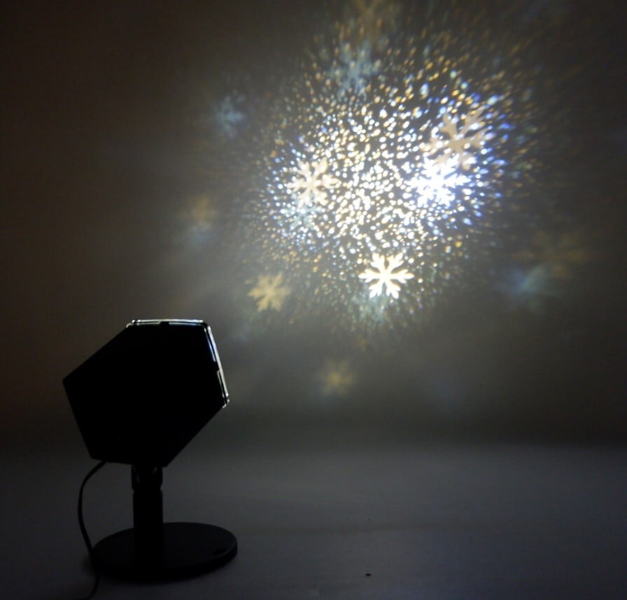 Projetor led flocos de neve