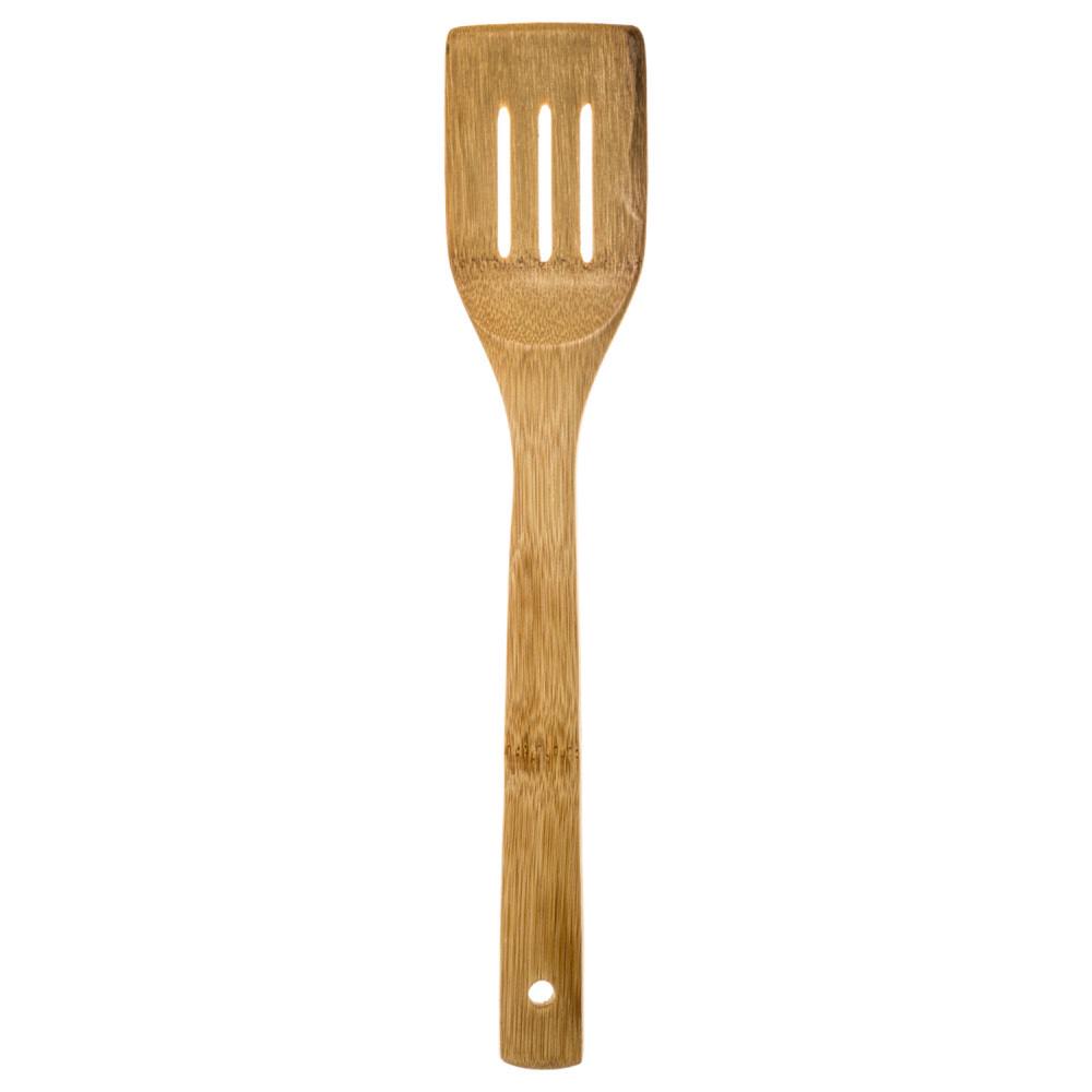 Conjunto de 4 utensílios em bambu com suporte