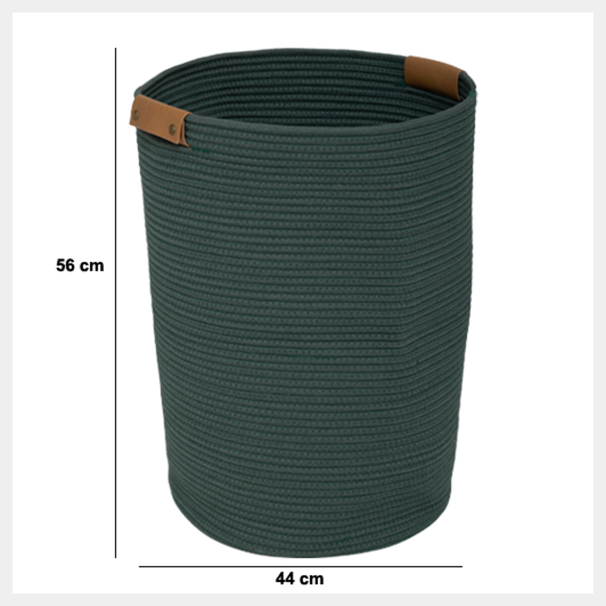 Cesto de roupa wc verde DUO 80l