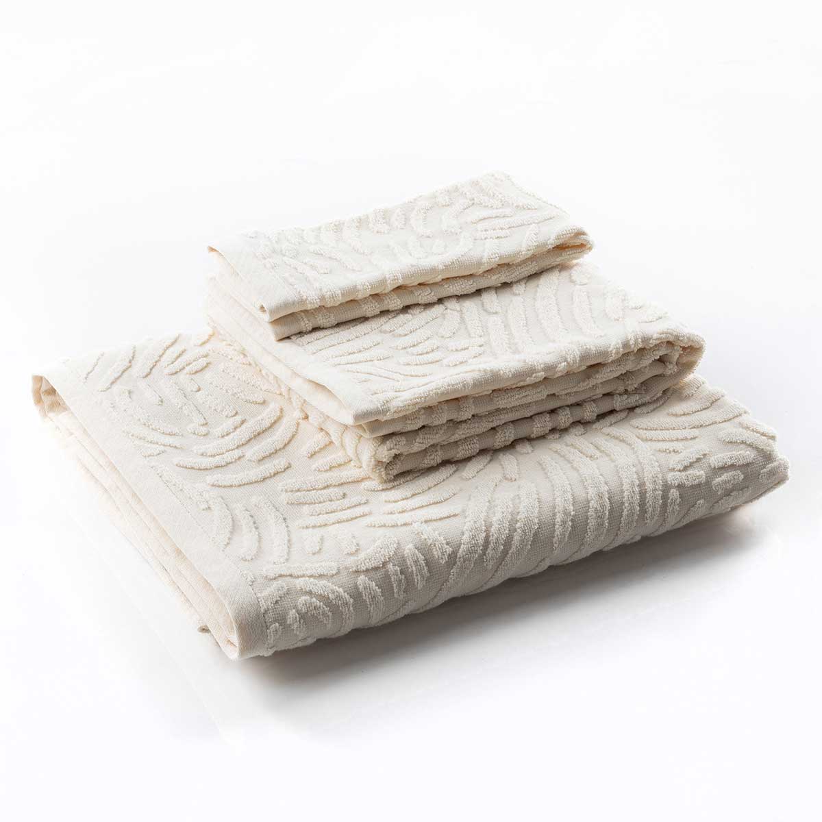 Toalha lençol de banho PURE bege algodão 100x150cm