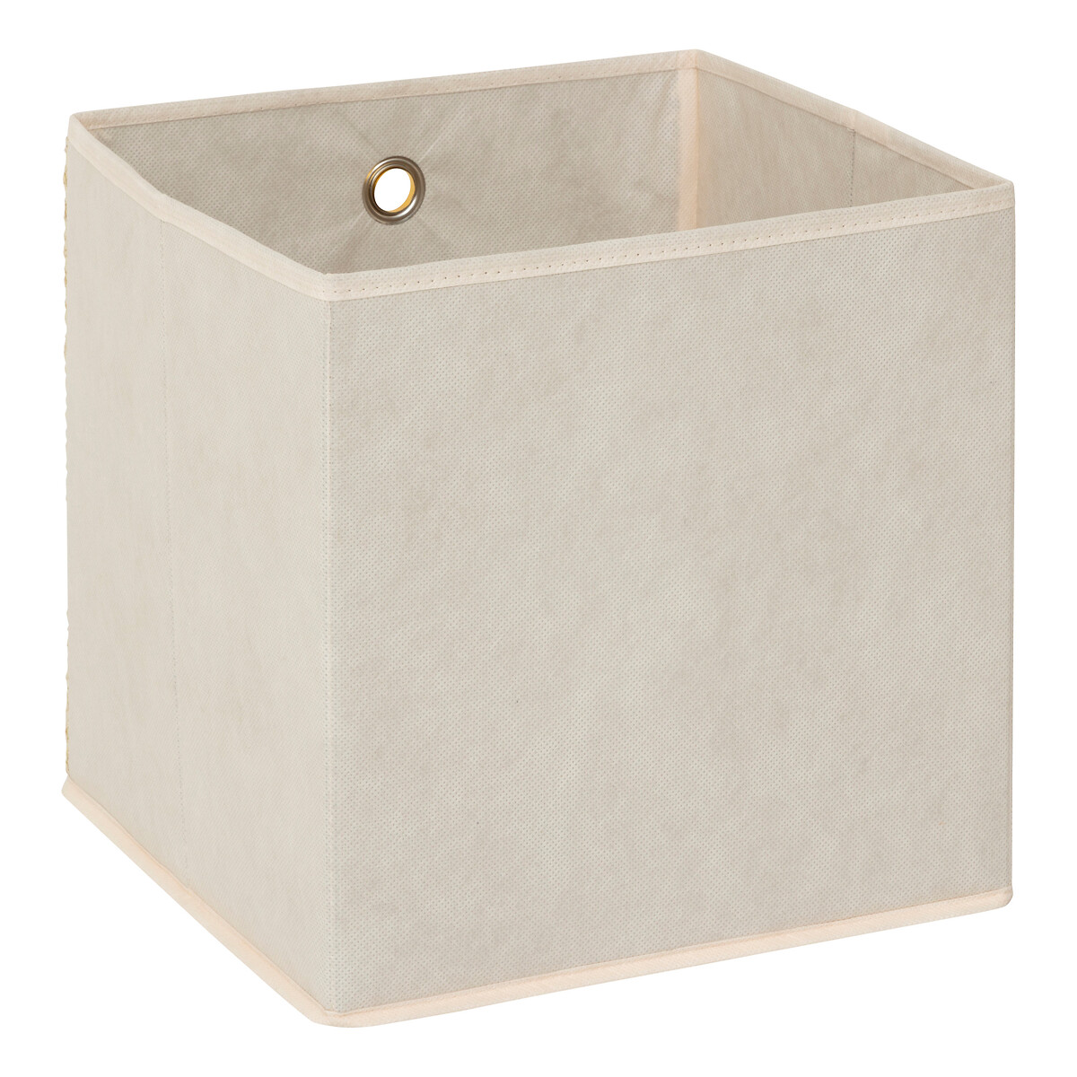 Caixa de arruma&ccedil;&atilde;o bege 31x31cm