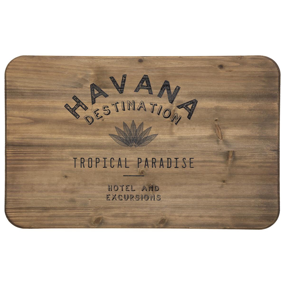 Caixa CUBA preta de metal 29x54cm