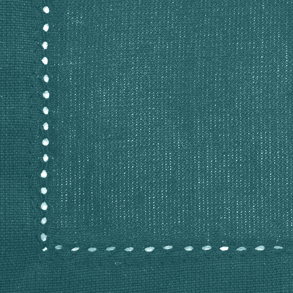 Toalha de mesa CHAMBRAY verde esmeralda em algodão 140x240cm