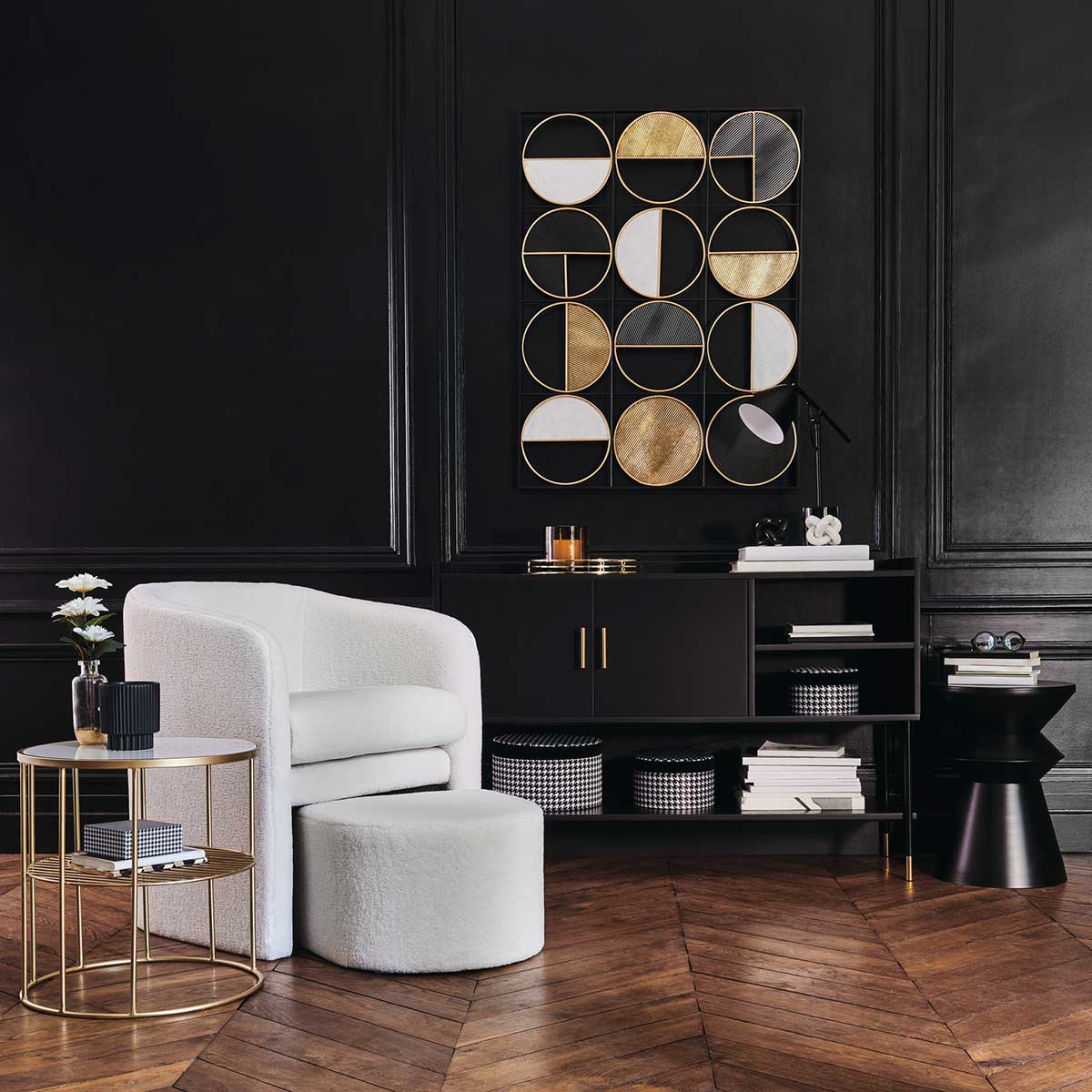 Quadro decorativo com círculos 101,5cm