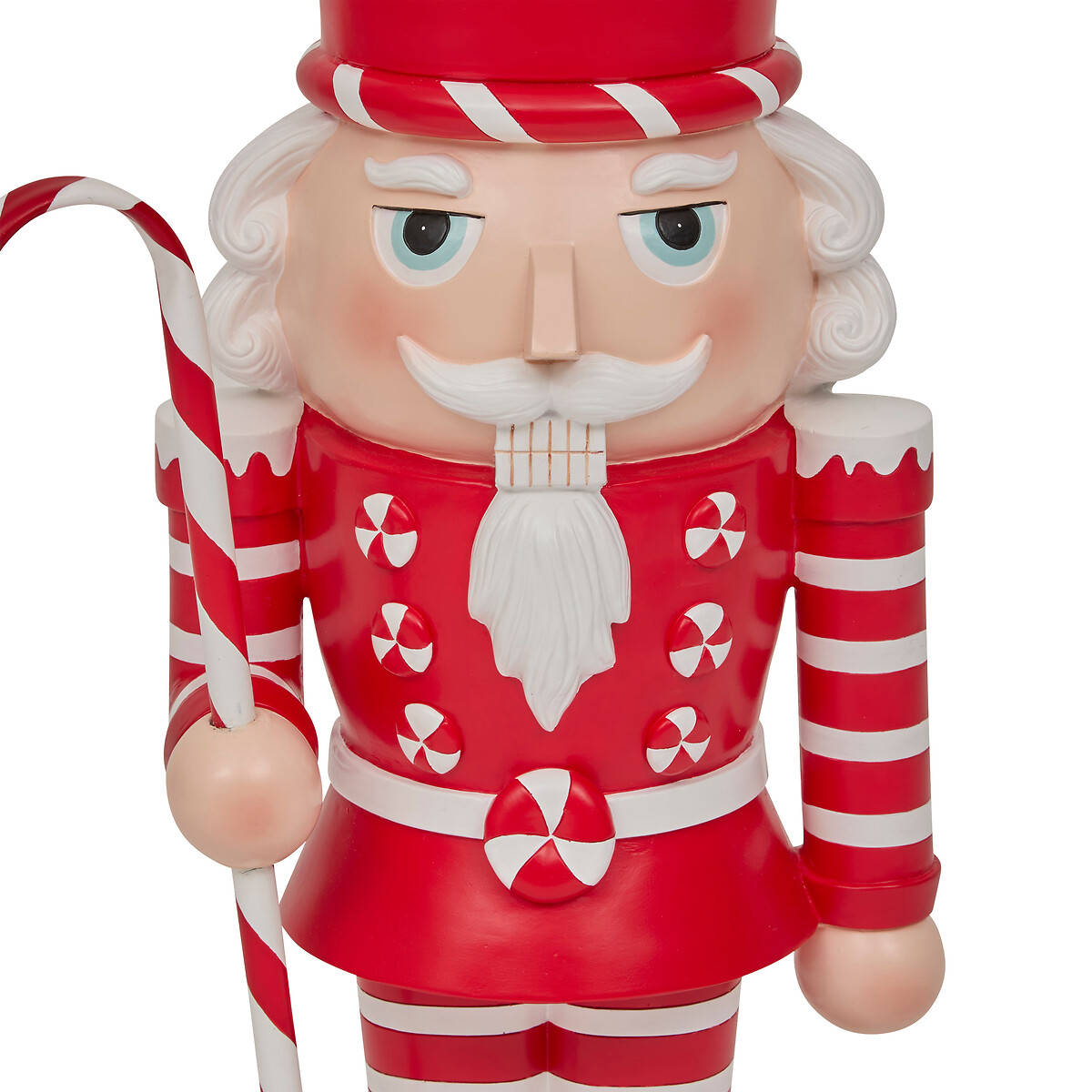 Figura de soldado de chumbo com bengala 91cm