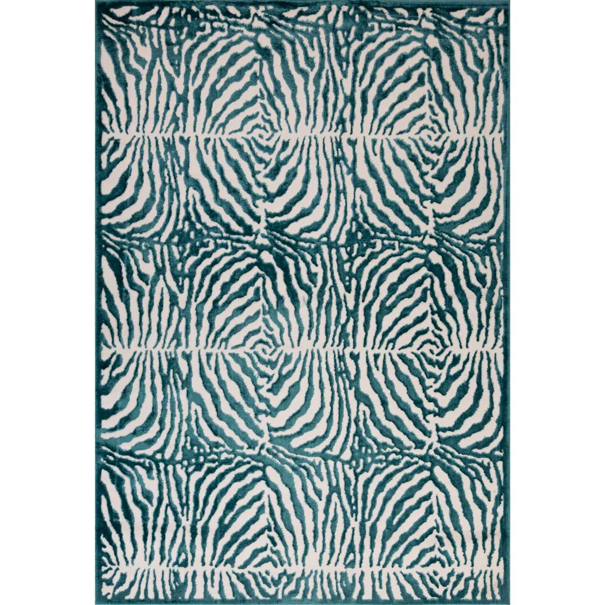 Tapete ZAHA zebra azul 200x285cm,  Tapete ZAHA zebra azul 200x285cm