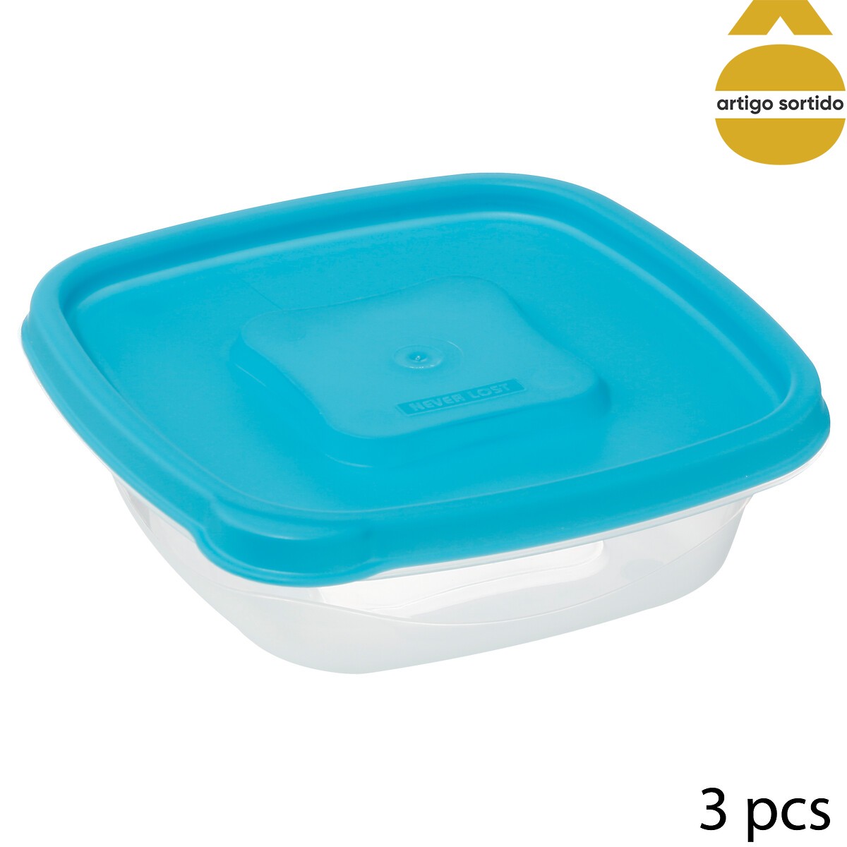 Conjunto de 3 caixas herm&eacute;ticas