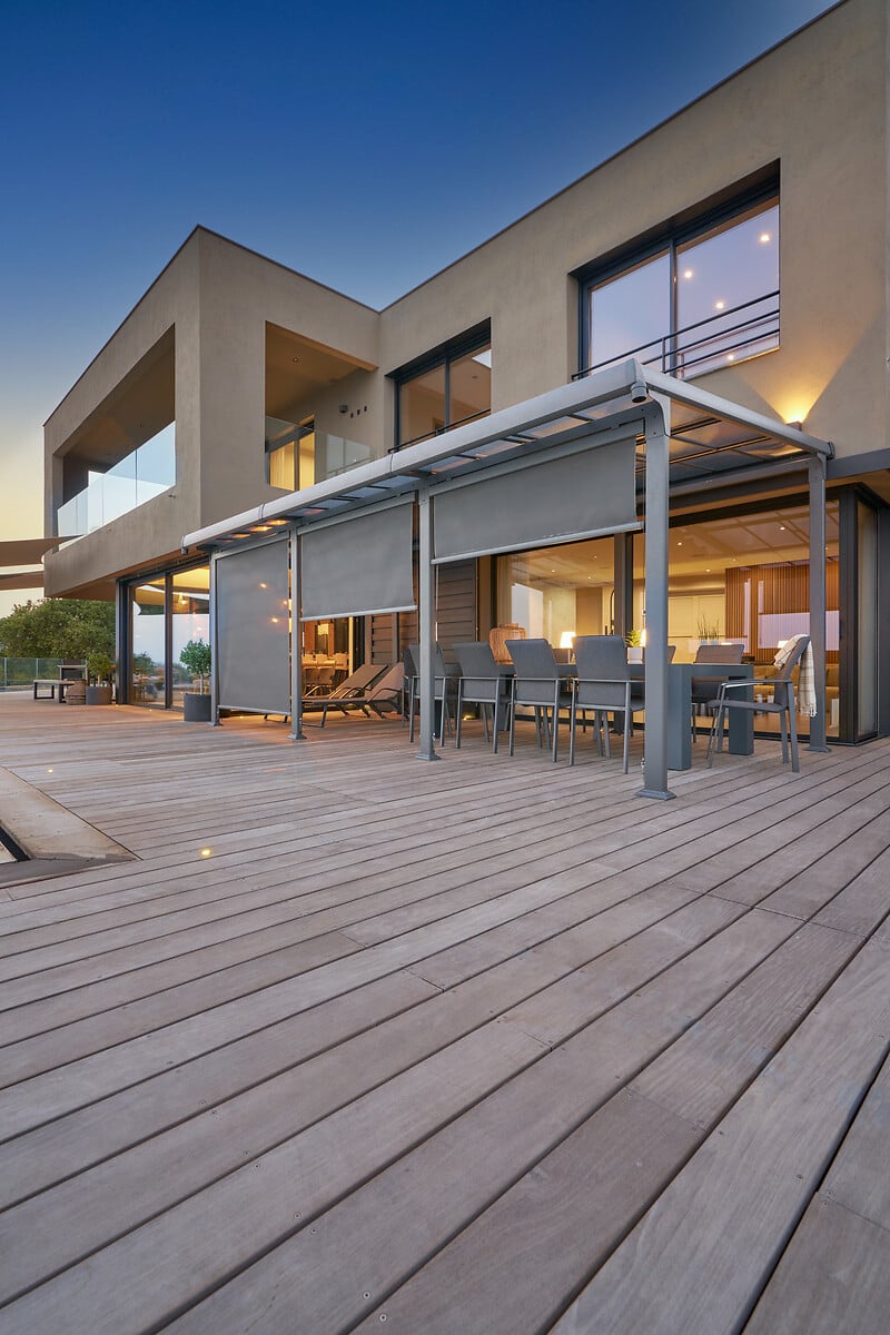 P&eacute;rgola ENOLIE graphite em alum&iacute;nio 3,5x4m