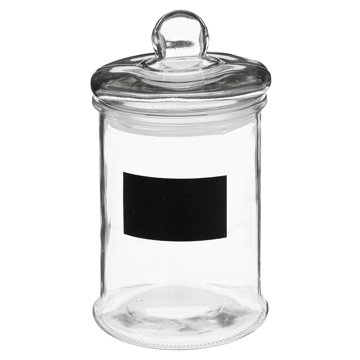 Frasco de vidro 1,2l com etiqueta em ard&oacute;sia