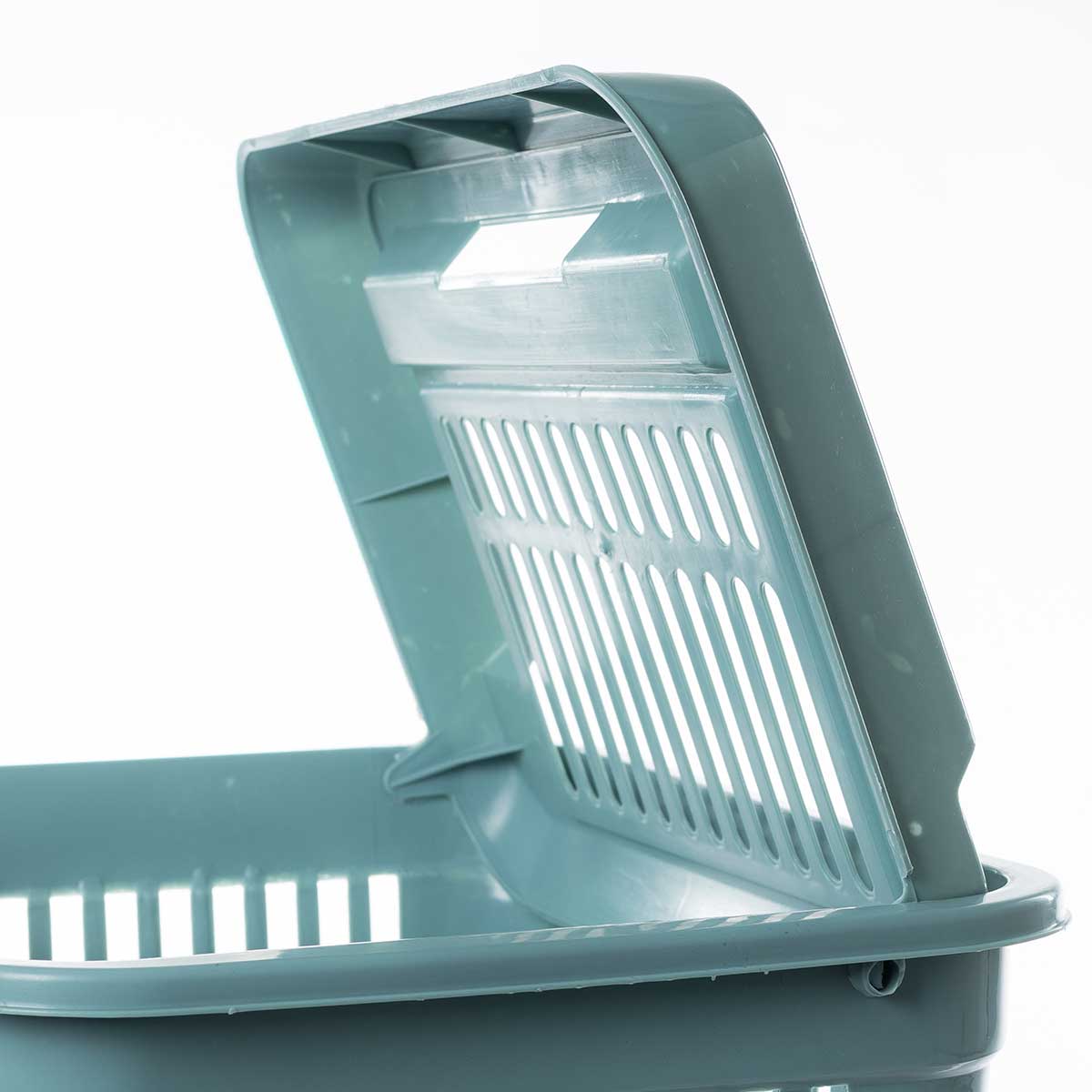 Cesto de roupa wc azul SAND com tampa