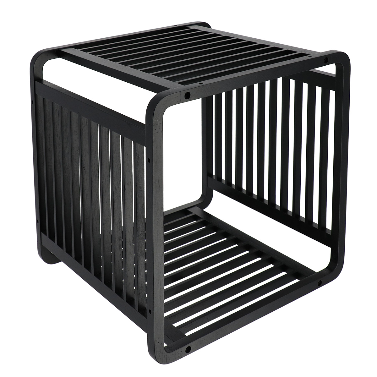 Cubo em bambu preto 33x33cm