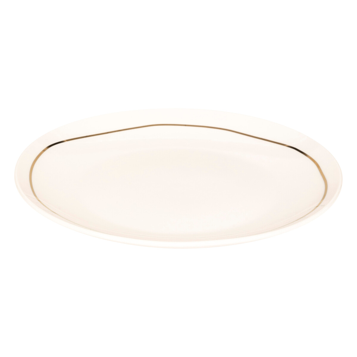 Prato raso SELENA branco em porcelana 26cm