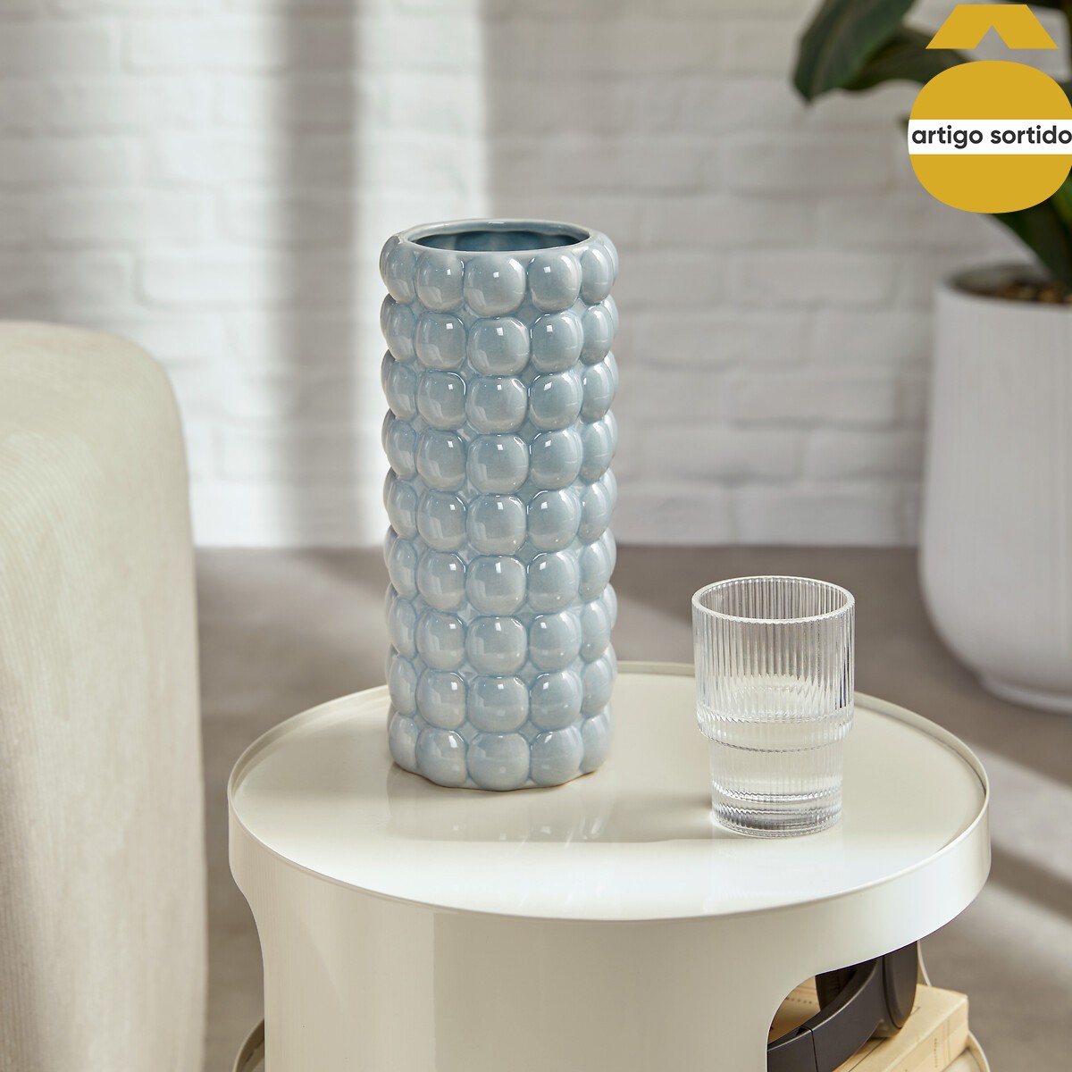 Jarra 3d SKY em cer&acirc;mica 23cm