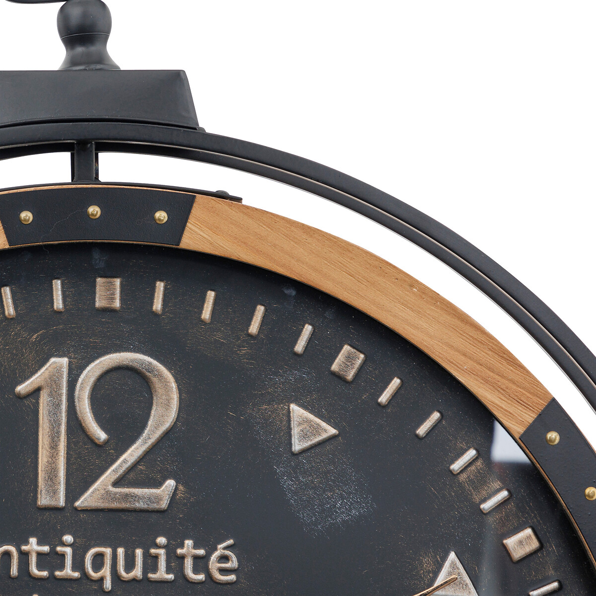 Rel&oacute;gio de parede AMRI preto 70cm