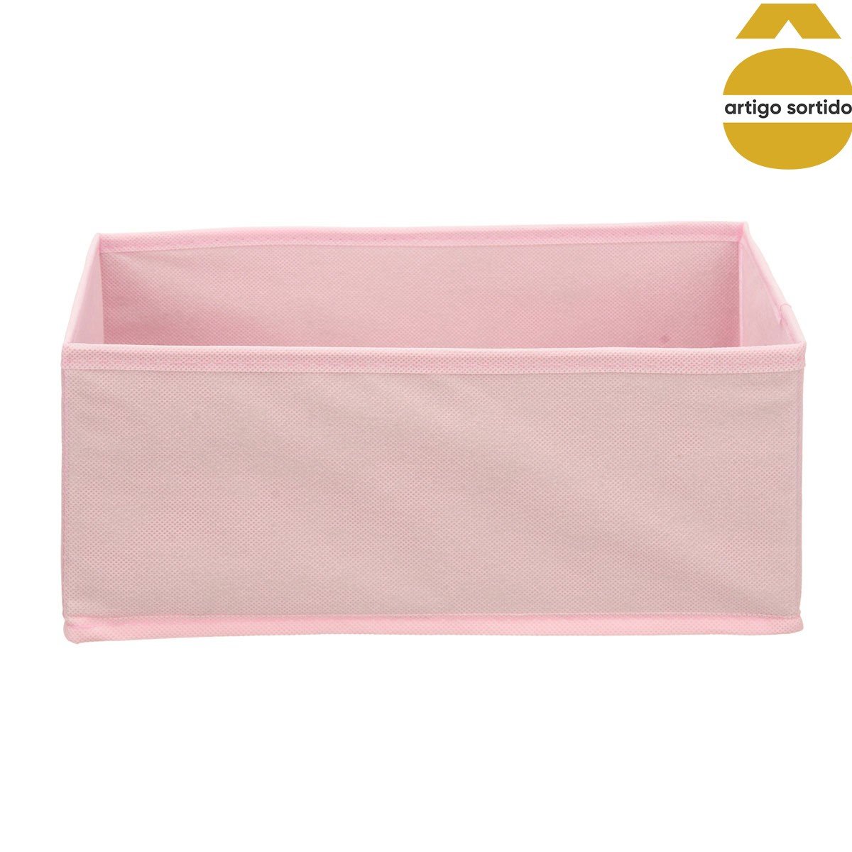 Caixa organizadora multicolor em TNT