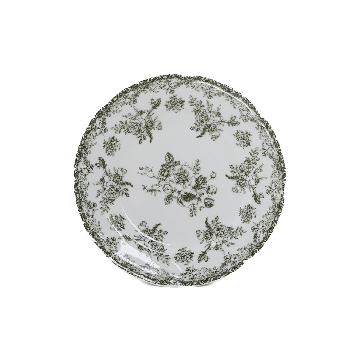 Prato de sobremesa FLORA verde 20cm