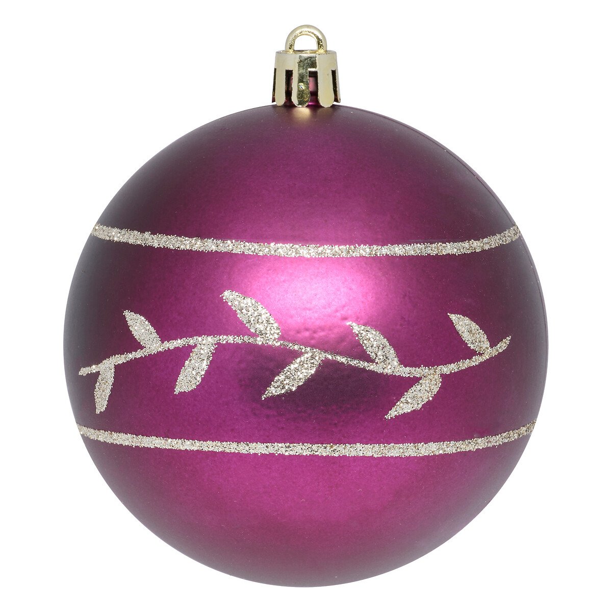 Conjunto de 4 bolas de natal ramos 8cm,  Conjunto de 4 bolas de natal ramos 8cm