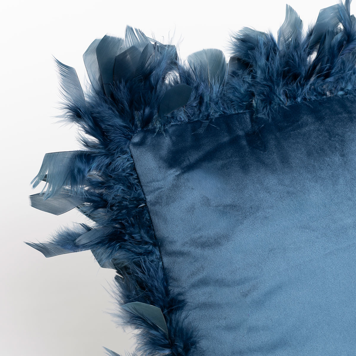 Almofada azul em veludo 40x40cm