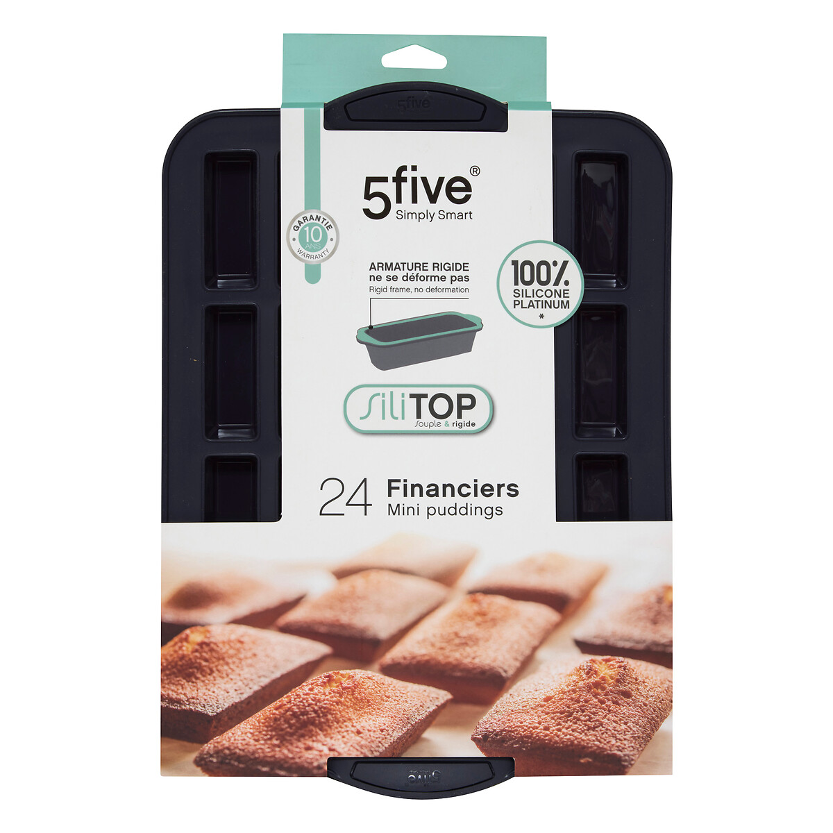 Forma em silicone para 24 biscoitos