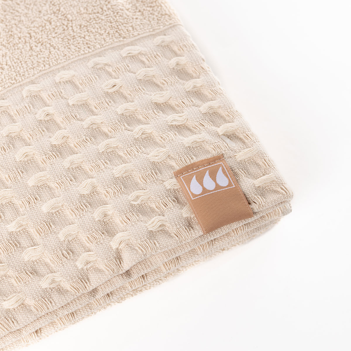 Toalha lençol de banho bege 90x150cm