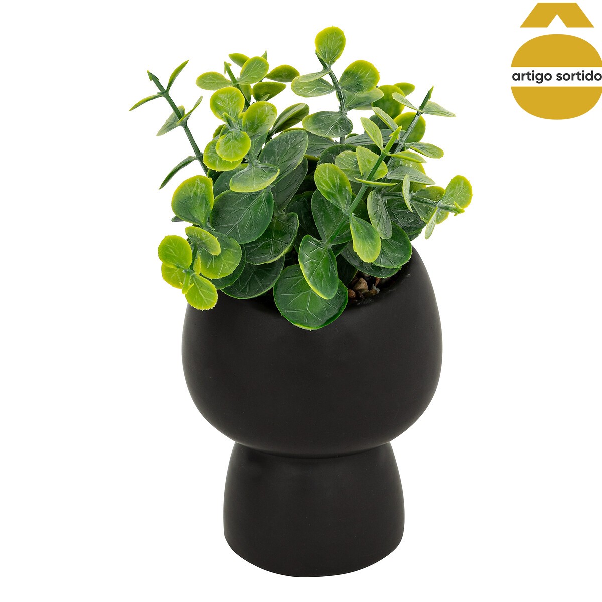 Vasinho com planta artificial livy,  Vasinho com planta artificial livy