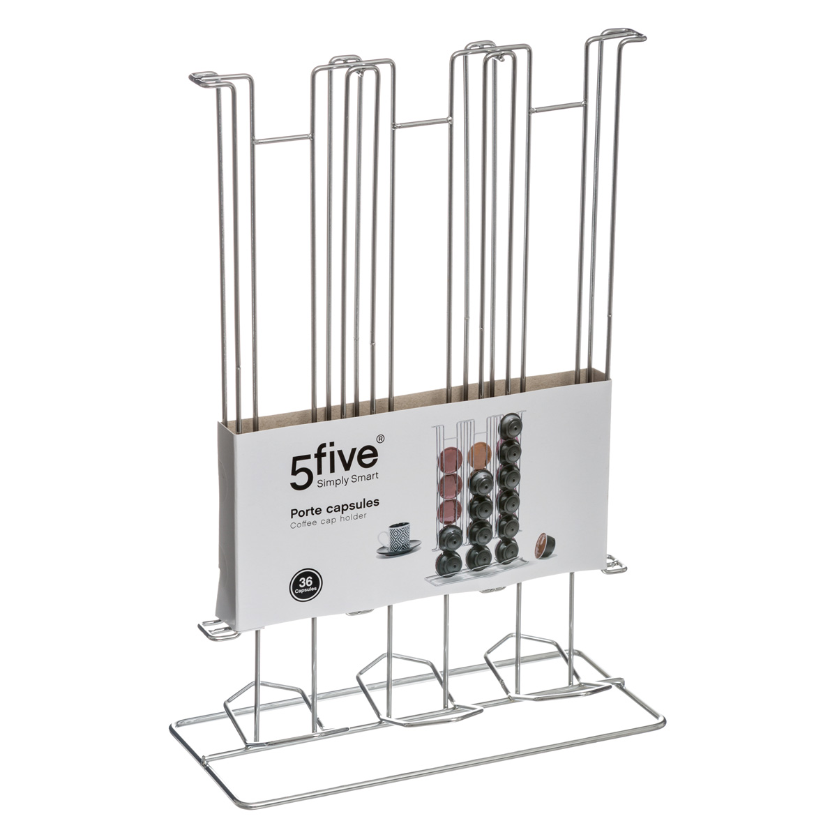 Suporte em metal para 36 c&aacute;psulas caf&eacute;