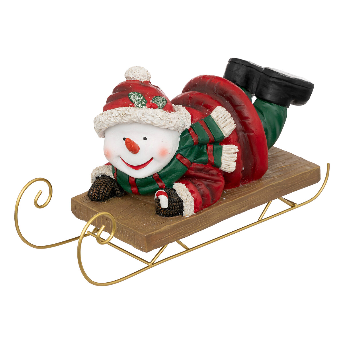Boneco de neve com tren&oacute;