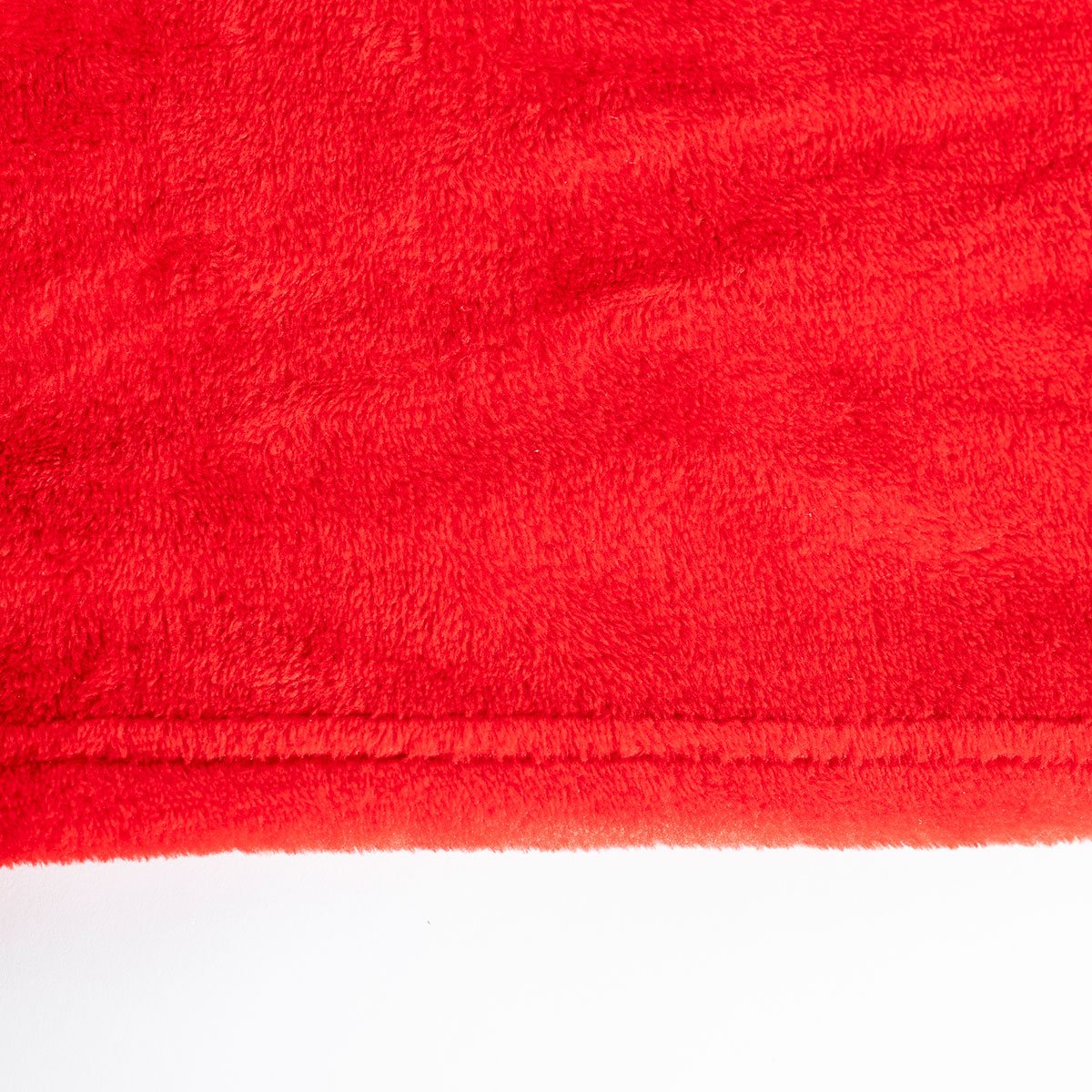 Manta vermelha com pai natal 125x150cm,  Manta vermelha com pai natal 125x150cm