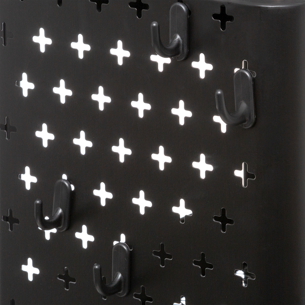 Móvel de apoio preto em metal