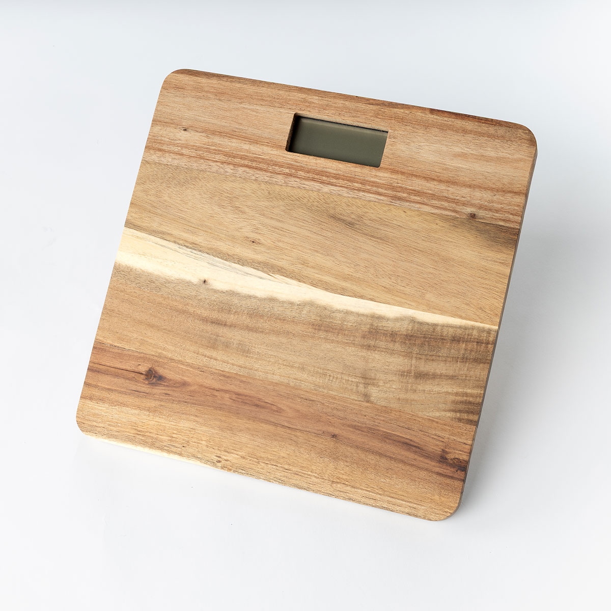 Balança eletrónica em madeira acácia