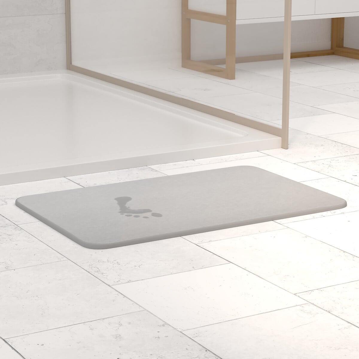 Tapete wc cinza DIATOMITE 35x45cm