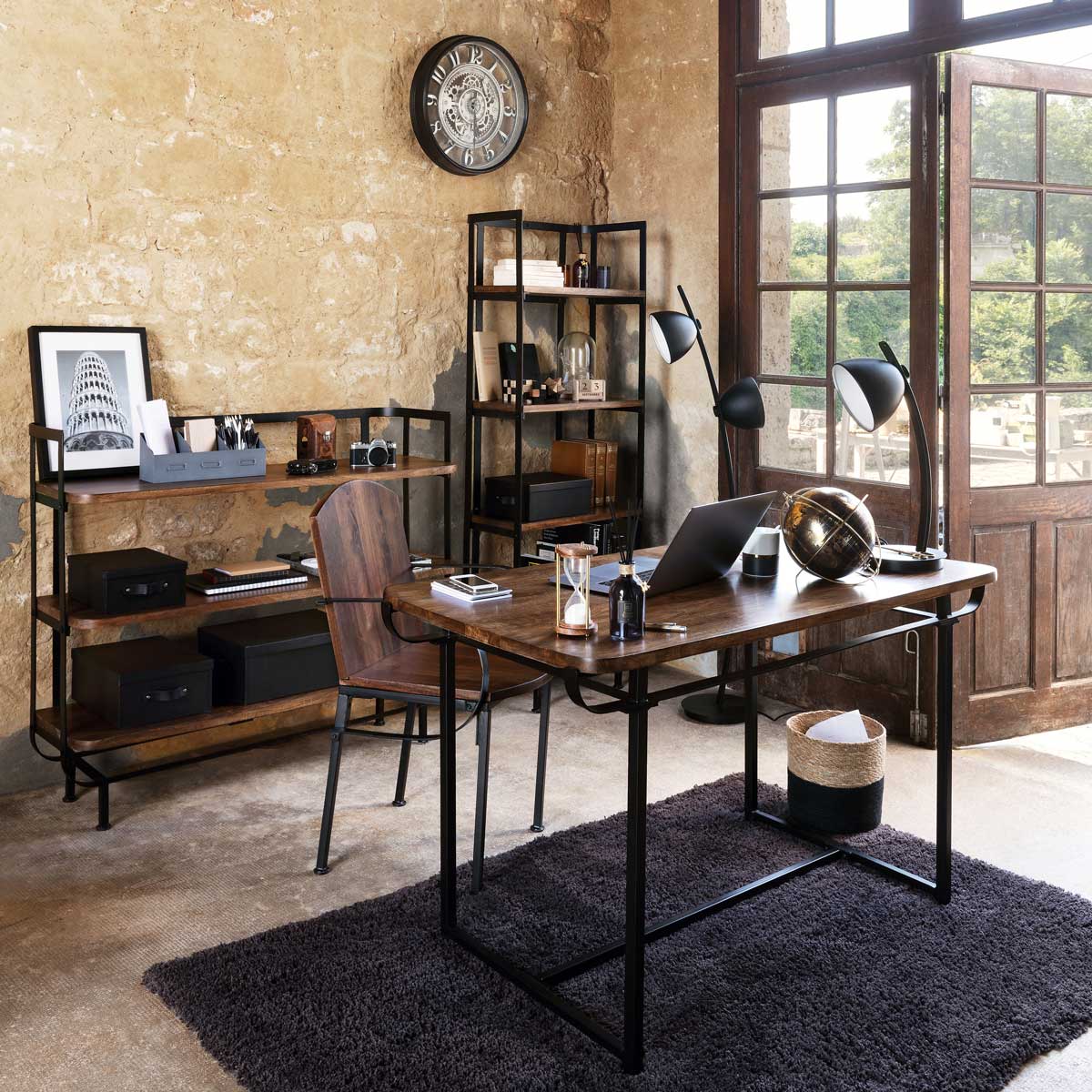 Relógio de parede industrial,  Relógio de parede industrial