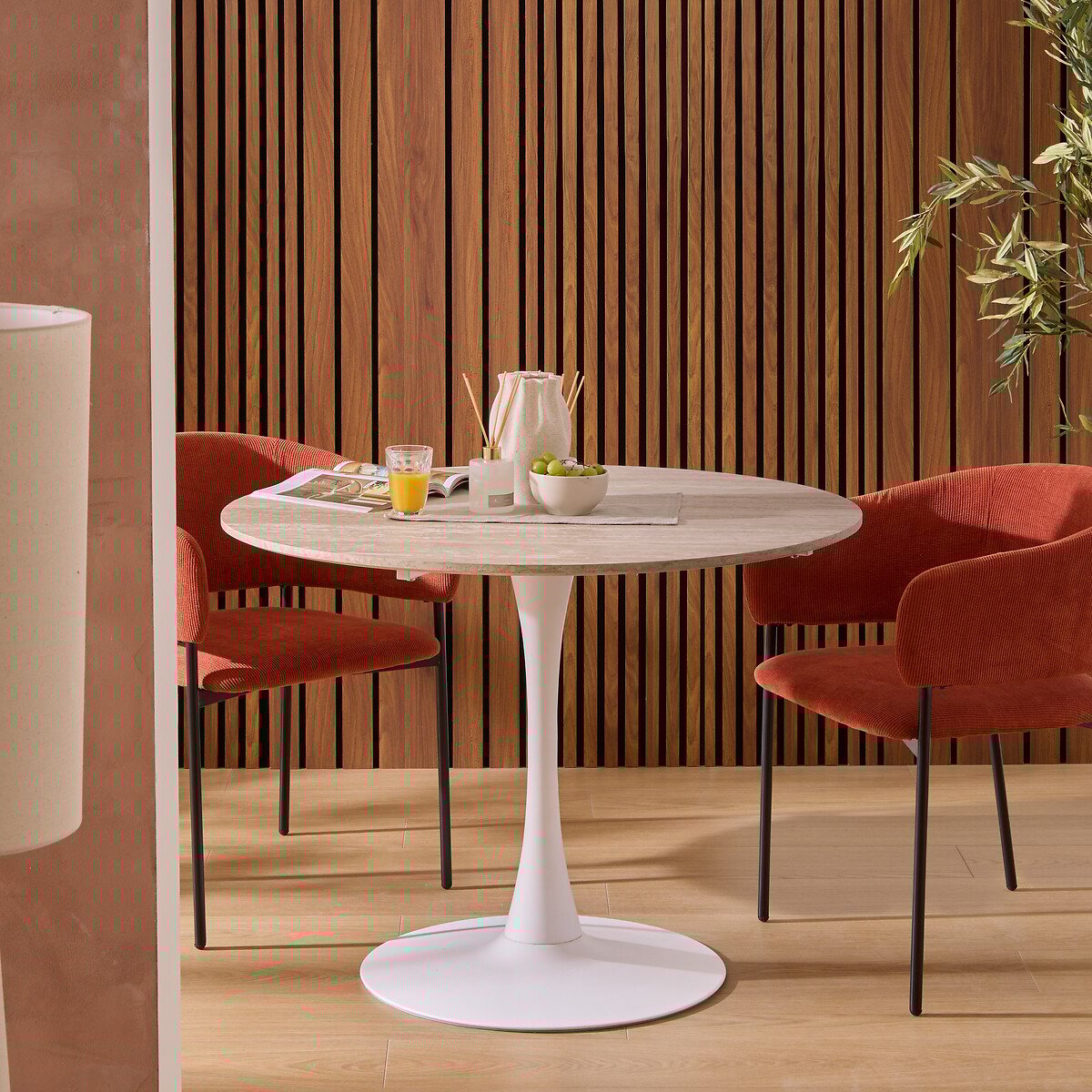 Mesa de jantar redonda em mdf 100cm